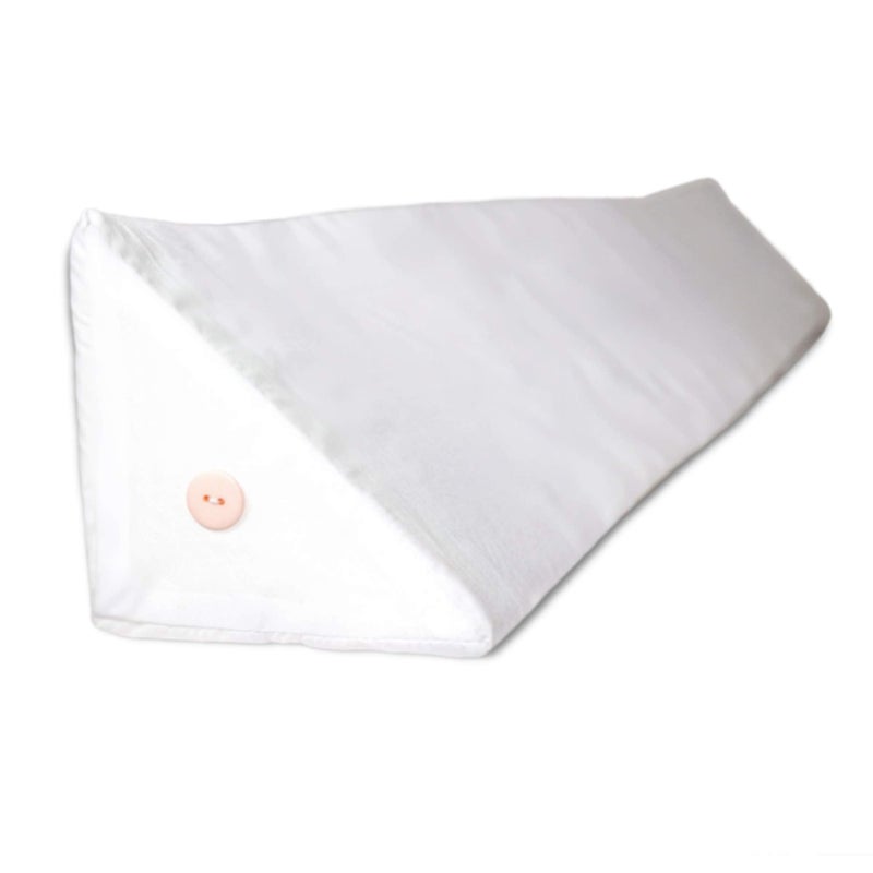 SnugStop Bed Headboard Wedge | Mattress Gap Filler Pillowcase | Wedge Pillow Cover for Mattress Gap (King White) - Image 4